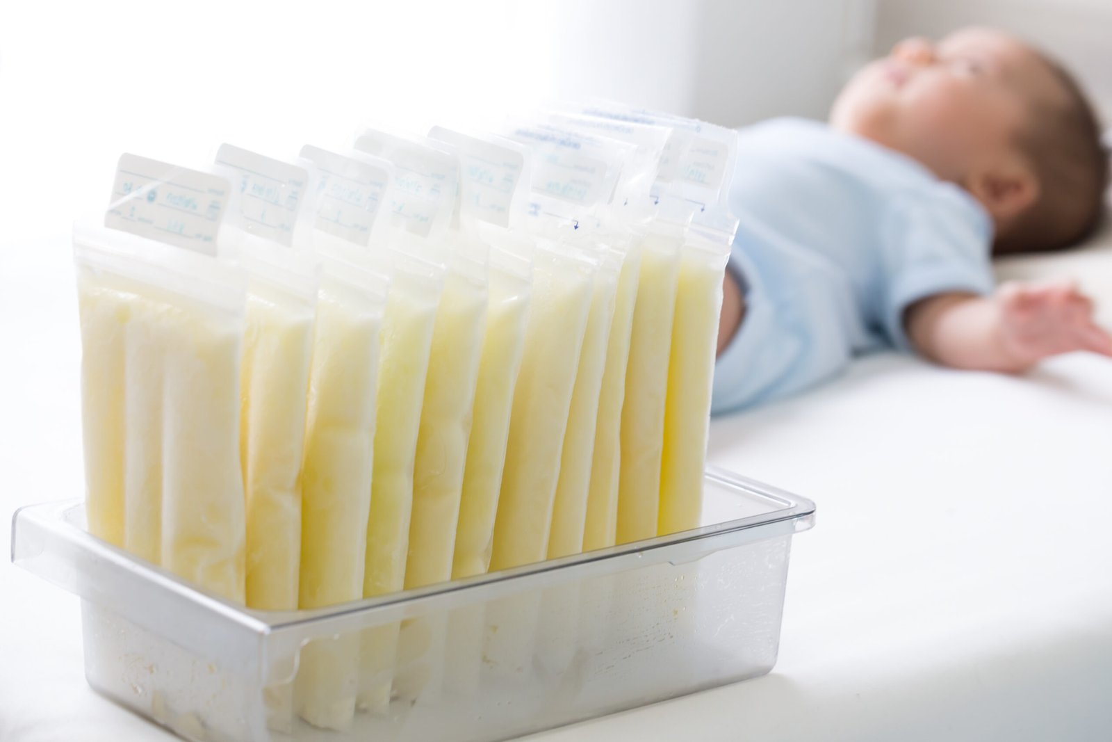 Reusable breast milk storage containers/bags